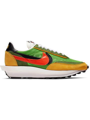 X Sacai Ldwaffle Green Gusto Sneakers