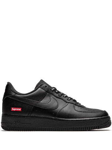 X Air Force 1 Low Mini Box Logo Black Sneakers
