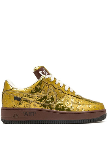 X Air Force 1 Low Virgil Abloh - Metallic Gold Sneakers