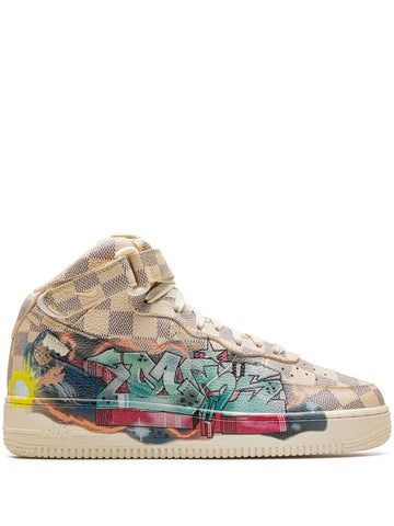 X Air Force 1 Mid Virgil Abloh - Graffiti Sneakers