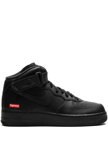 X Air Force 1 Mid Mini Box Logo - Black Sneakers