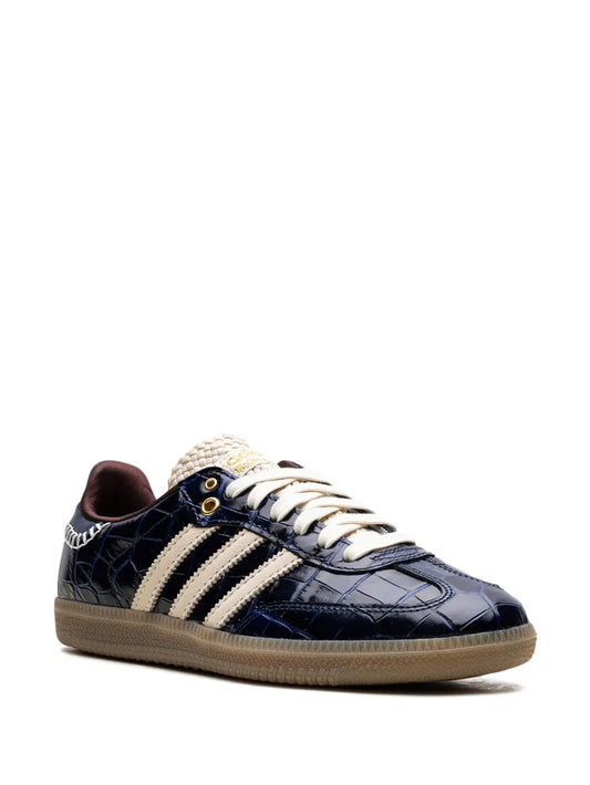 X Wales Bonner Samba Og Navy Croc Sneakers